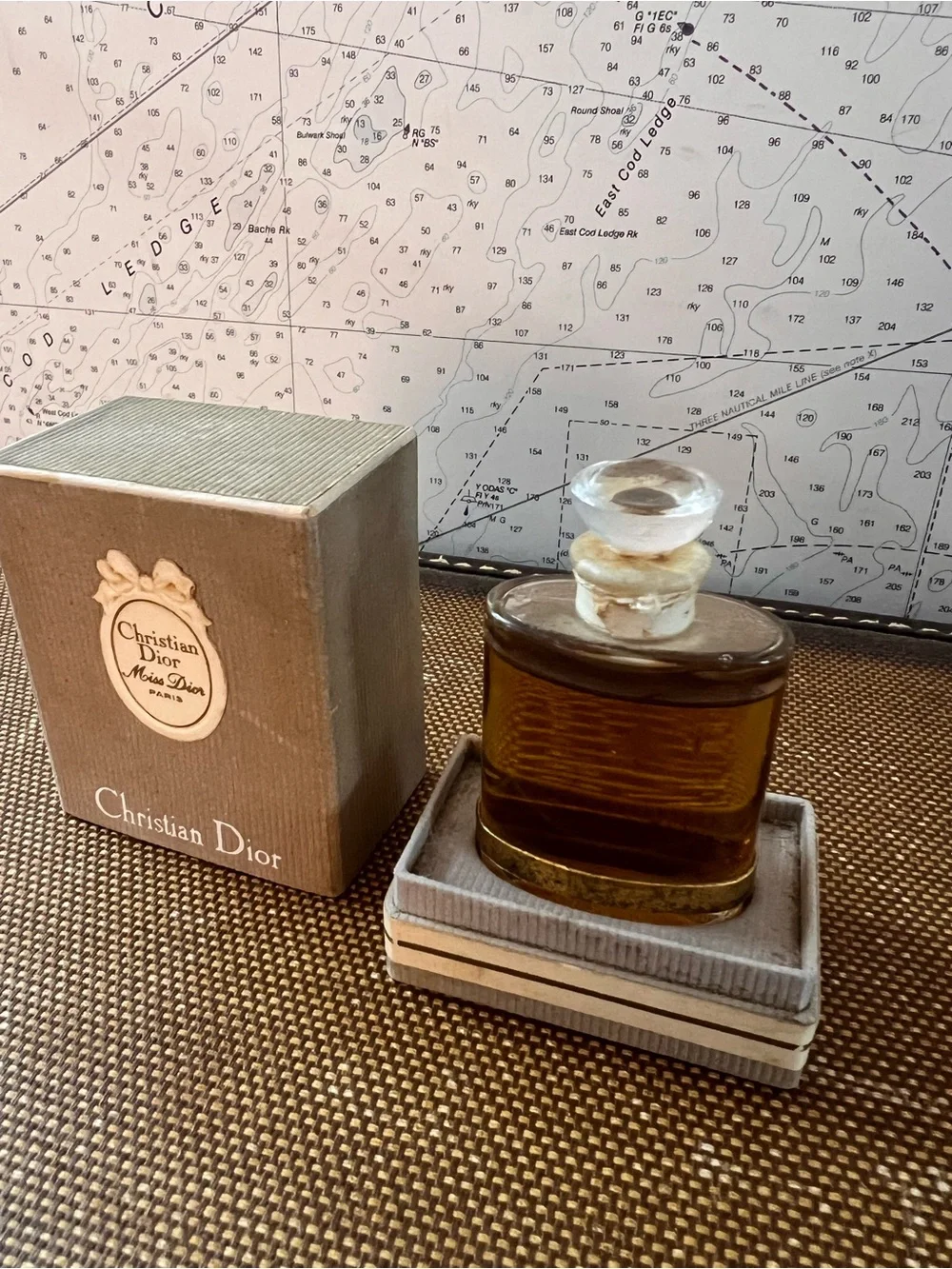 Vintage Christian Dior Miss Dior Paris 1/2 FL.OZ Perfume With Box - Picture 2 of 12